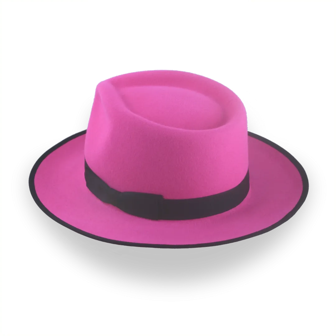 Stylish Fuchsia Fedora Hat with Custom Fit | The Equinox