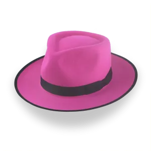 Stylish Fuchsia Fedora Hat with Custom Fit | The Equinox