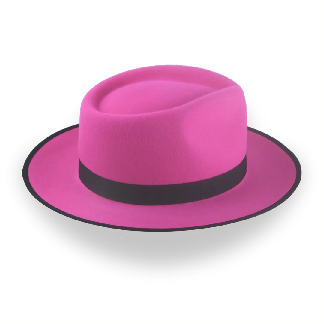 Stylish Fuchsia Fedora Hat with Custom Fit | The Equinox