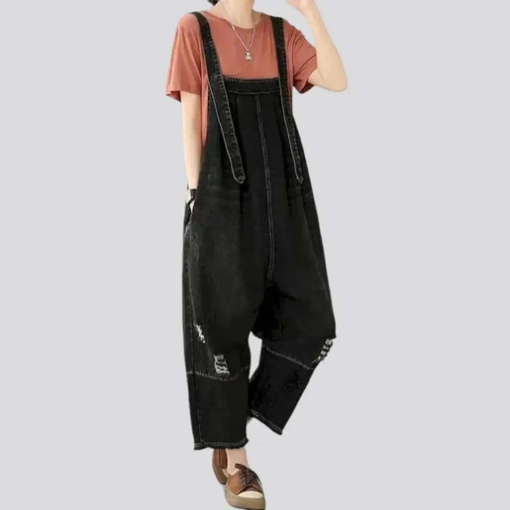 Stylish jeans dungaree for women