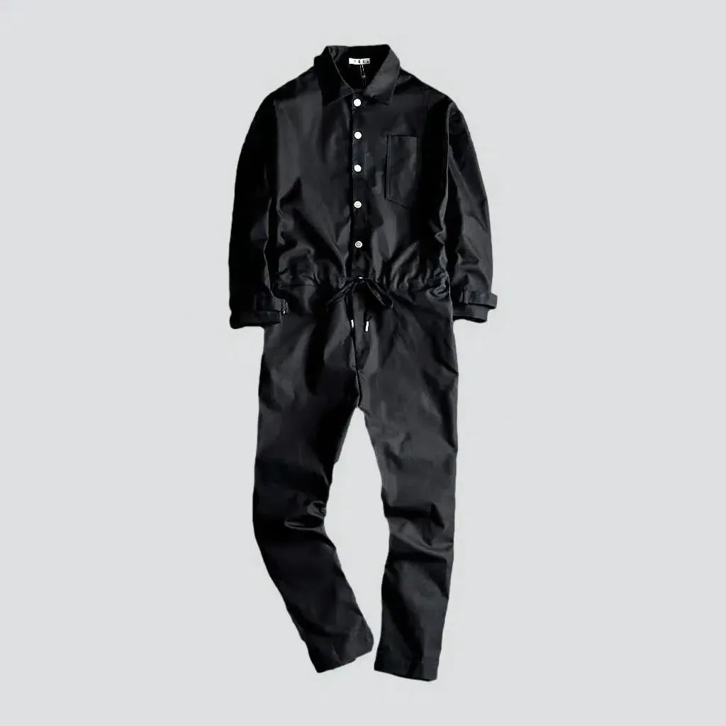 Stylish men's jeans jumpsuit