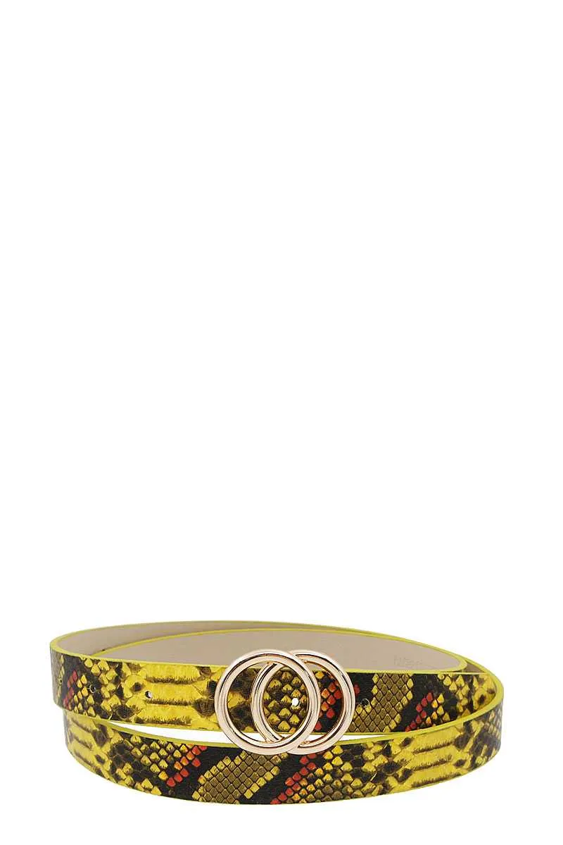 Stylish Python Print Belt