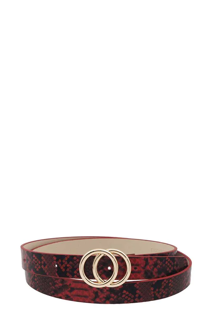 Stylish Python Print Belt