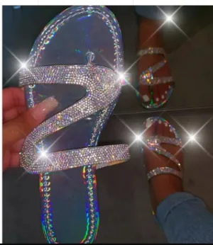 Stylish Rhinestone Slippers for Women