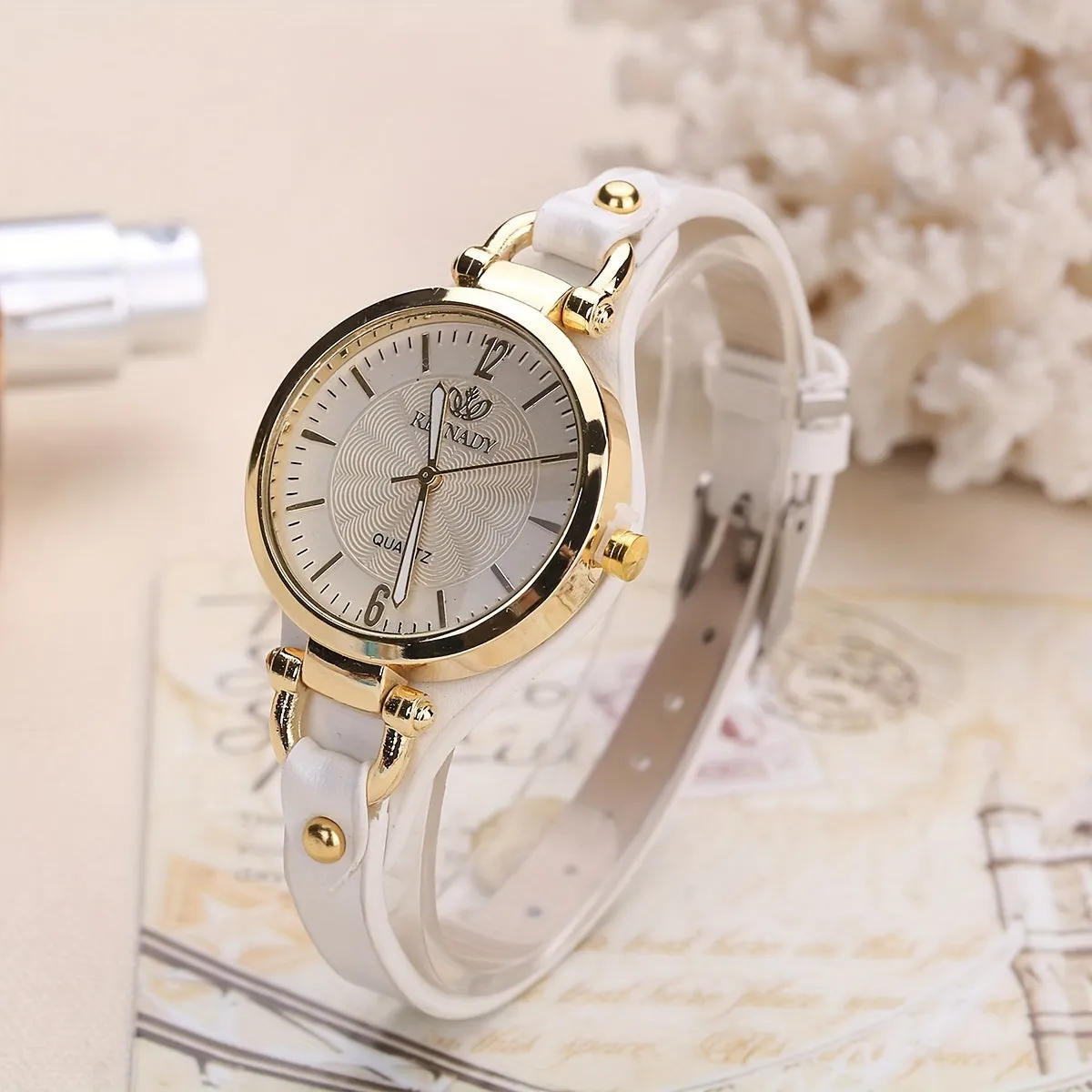 Stylish Round Quartz Bracelet Watch for Women  Girls