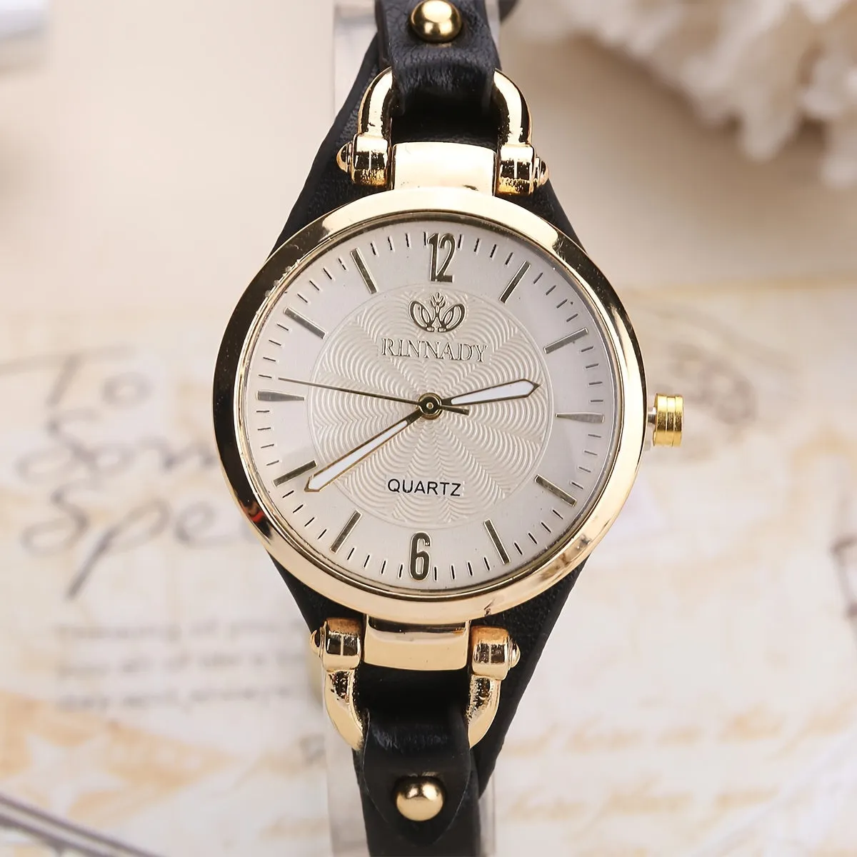 Stylish Round Quartz Bracelet Watch for Women  Girls