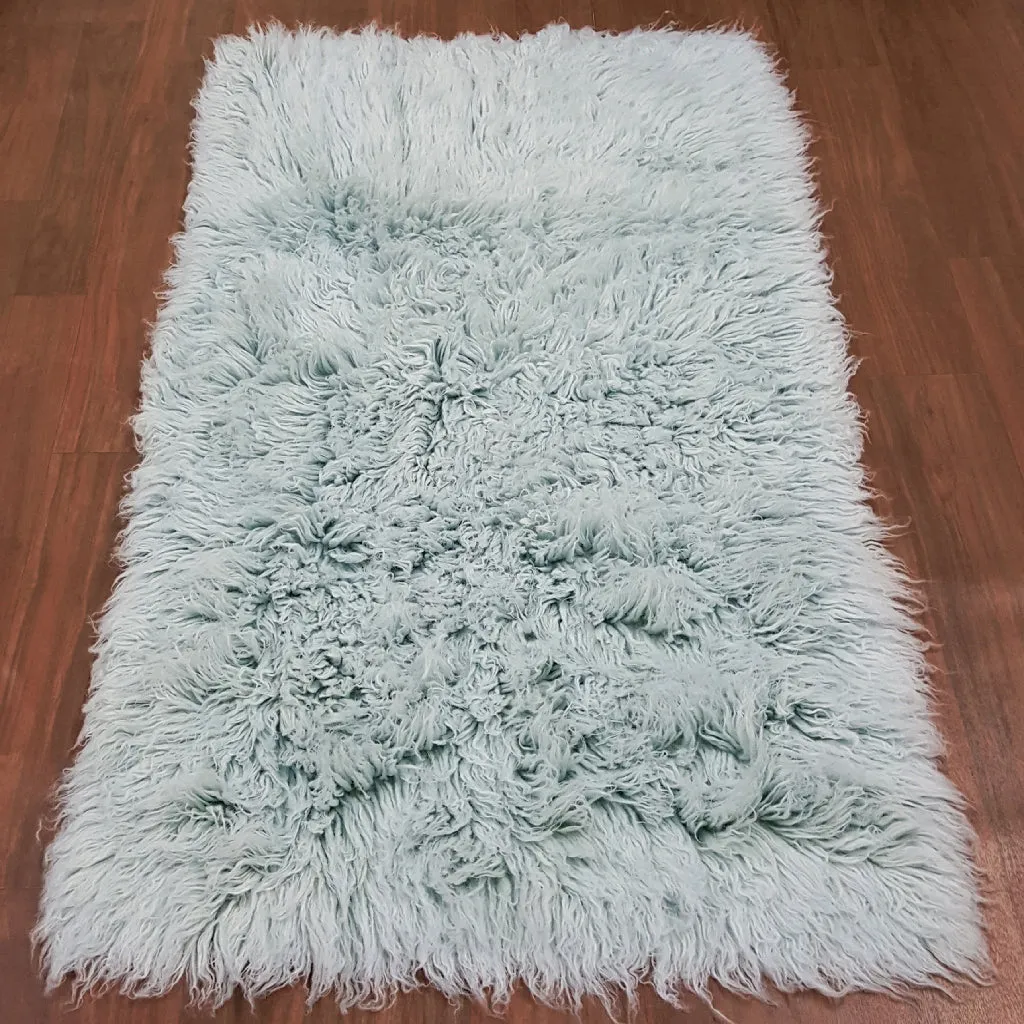 STYLISH SKY BLUE FLOKATI RUG | THICK 3.5" PILE | 3000GSM | ASSORTED SIZES