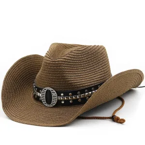 Stylish Straw Cowboy Hat for Summer