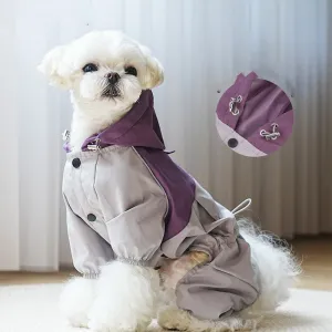 Stylish Warm Drawstring Raincoats for Dogs