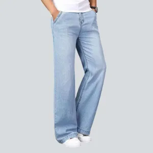 Stylish wide-leg men's jeans