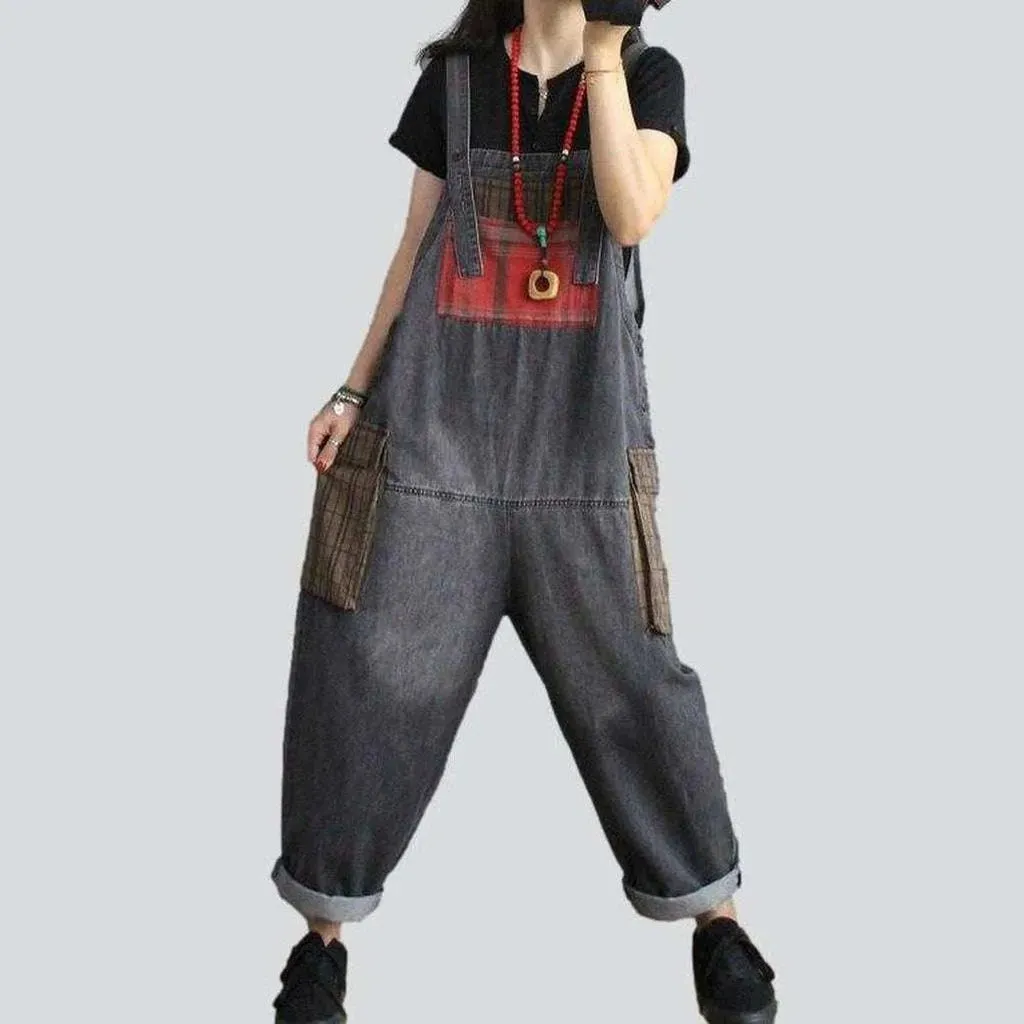 Stylish women's jeans overall