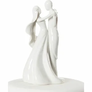 Stylized Bride and Groom Figurine