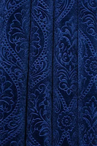 STYLOCASA Velvet Embossed Throw Soft Sofa Throw/Throw Blanket/Throws for Sofa and Couch or Sofa Throw Cover for 3 Seater Sofa/Couch (Size: 140 x 210 Cm) (55 × 84 Inch) - Navy Blue