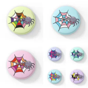 Subtle Pride Spider Badge