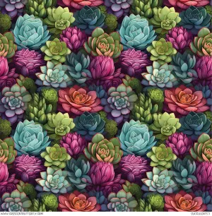 Succulents 5 Printed Vinyl Sheet/Wrap