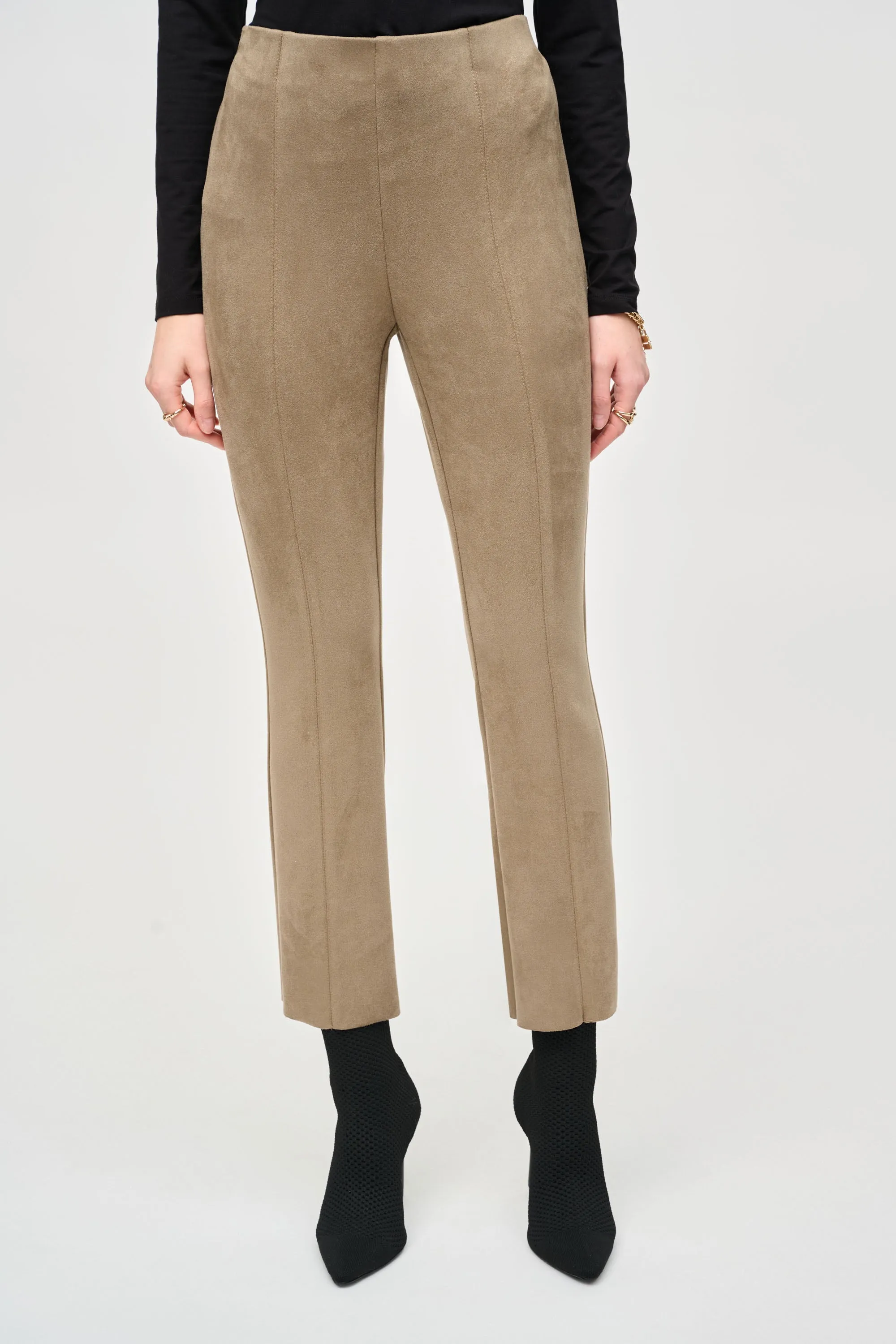 SUEDE FLARED PANT