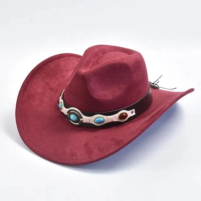 Suede Western Cowboy Hat