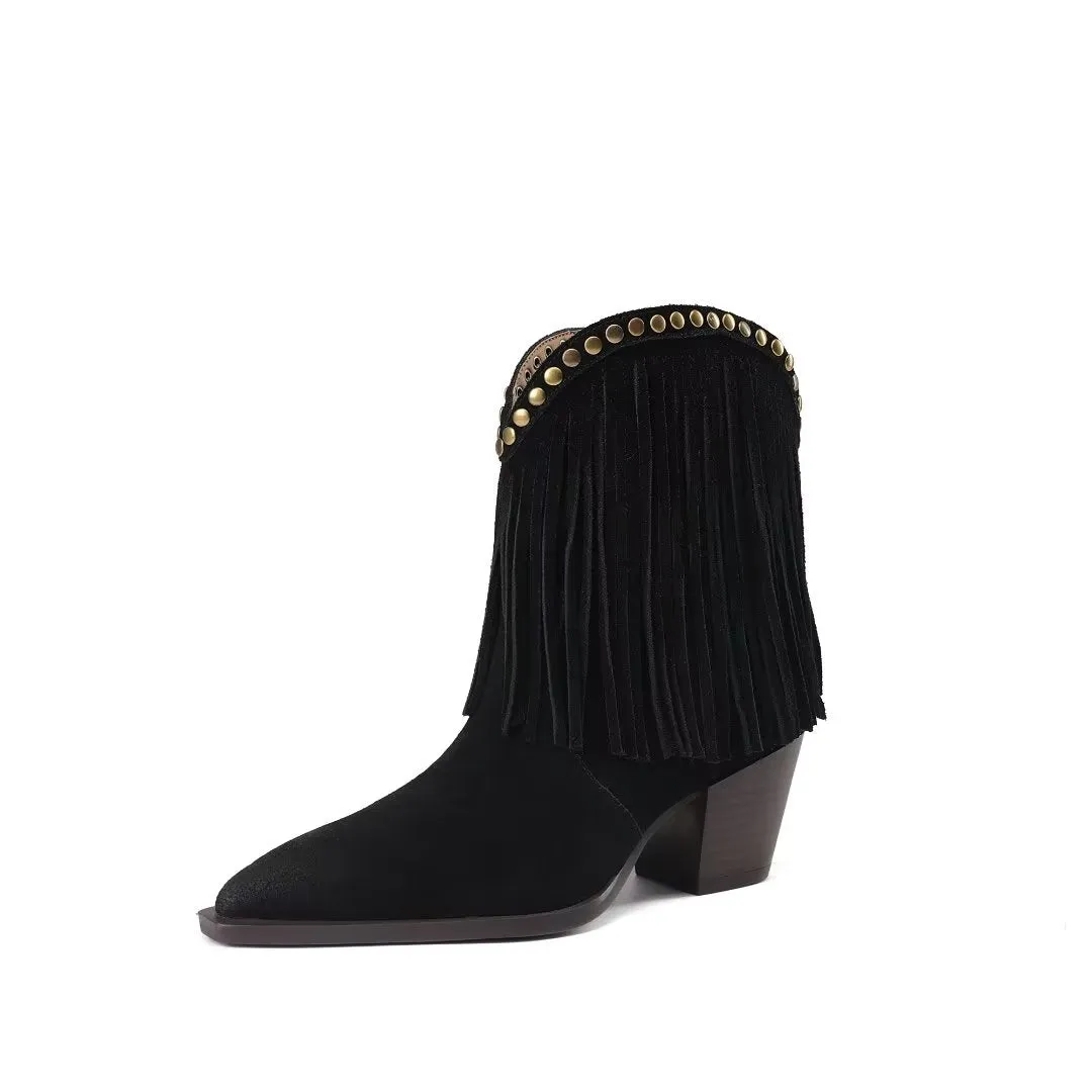 SuedeLuxe Autumn Chic Ankle Boots