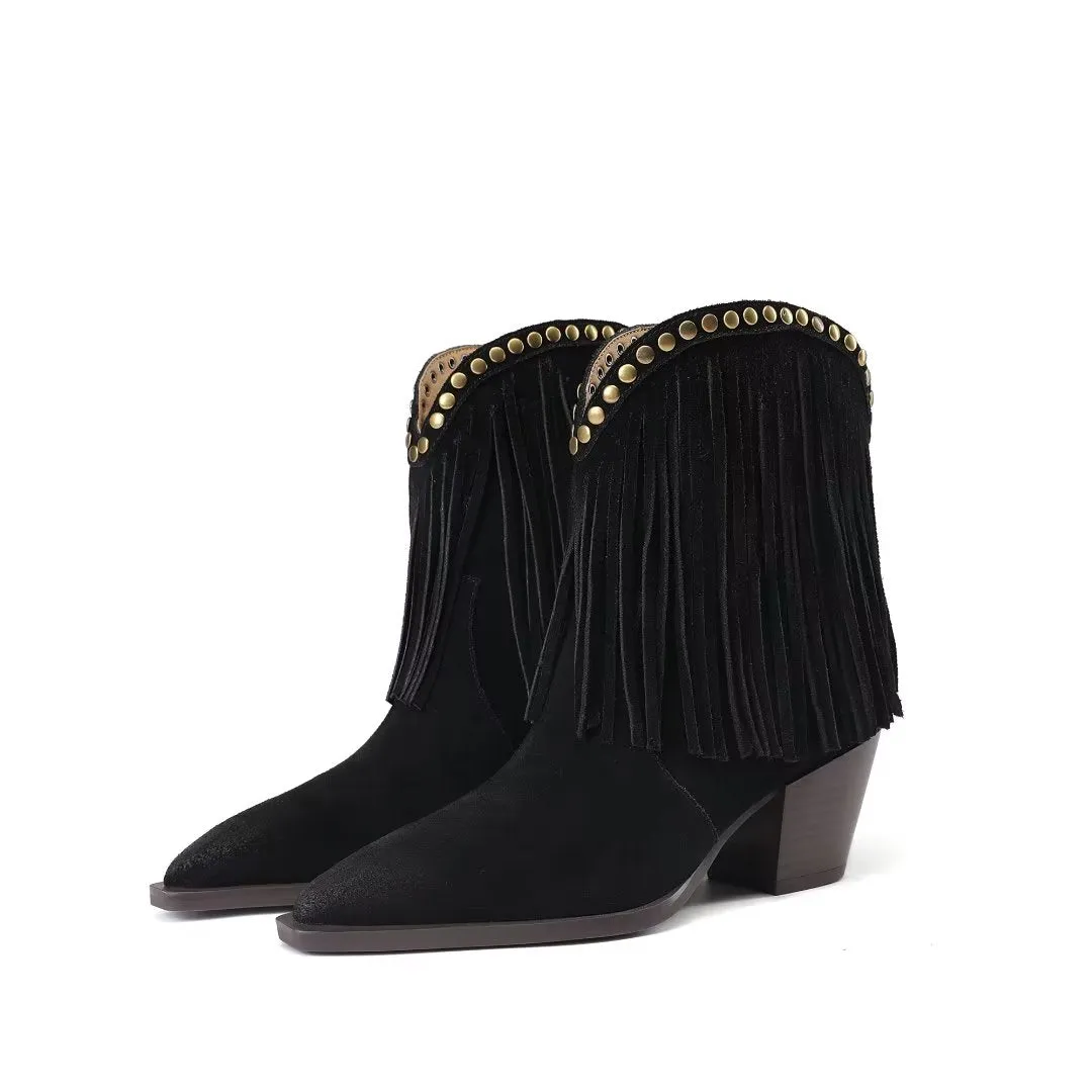 SuedeLuxe Autumn Chic Ankle Boots