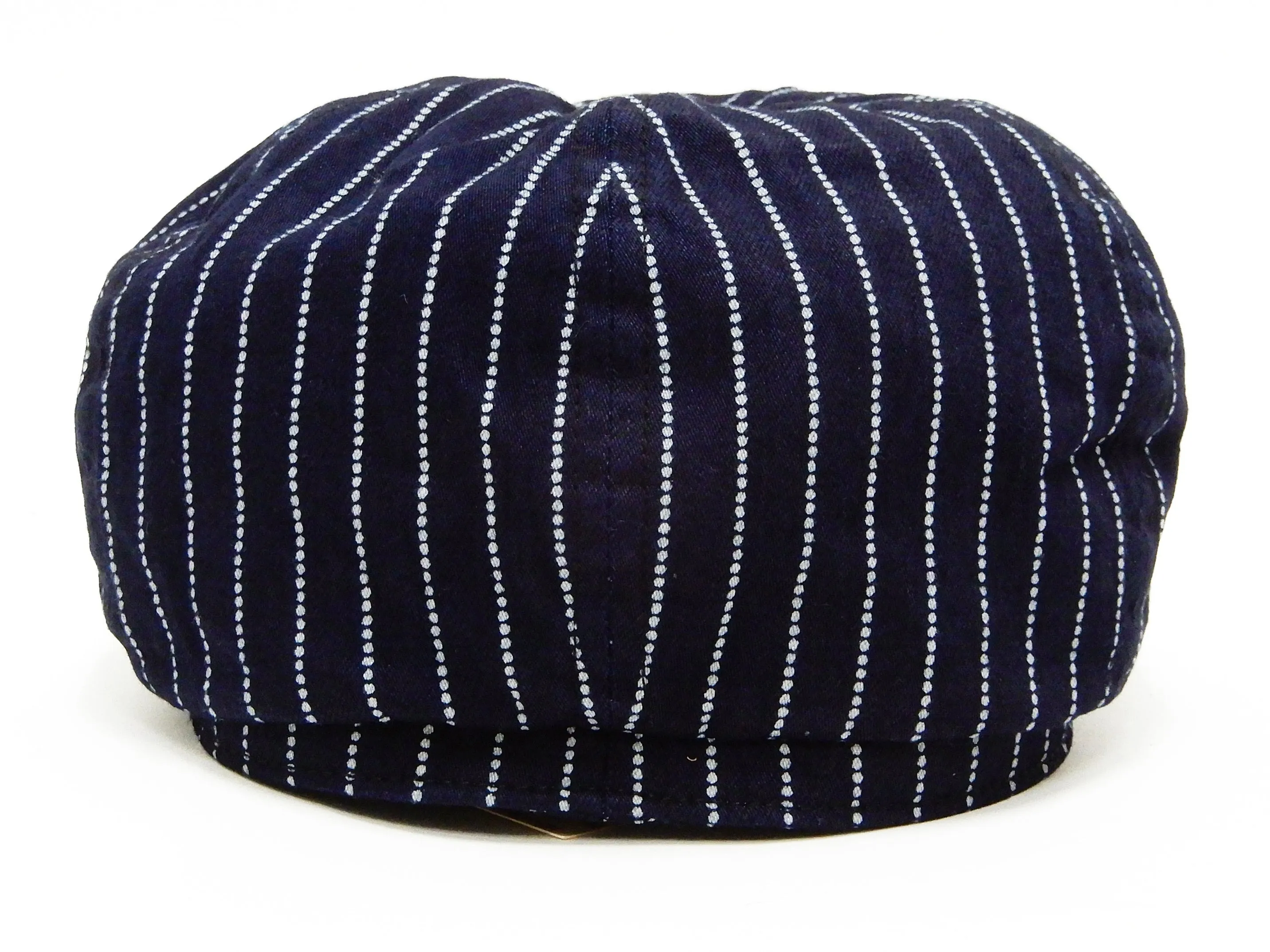 Sugar Cane Applejack Cap Men's Short Brim Wabash Striped Work Hat SC02070