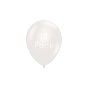 Sugar Pearl White Mini Balloons - 10 Pkt