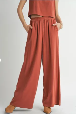 Sugarloaf Wide Leg Linen Pants