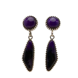 Sugilite Earrings | Toney Mitchell