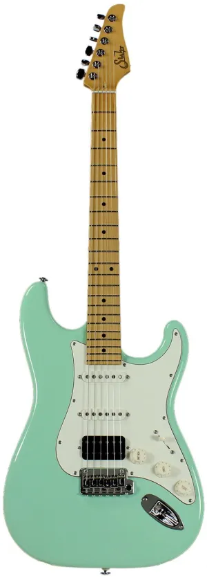 Suhr Classic S Antique Guitar, Surf Green, Maple, HSS