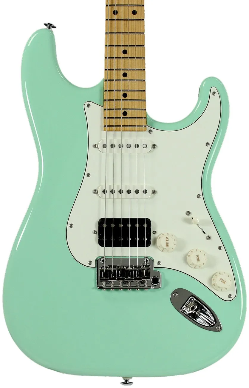 Suhr Classic S Antique Guitar, Surf Green, Maple, HSS