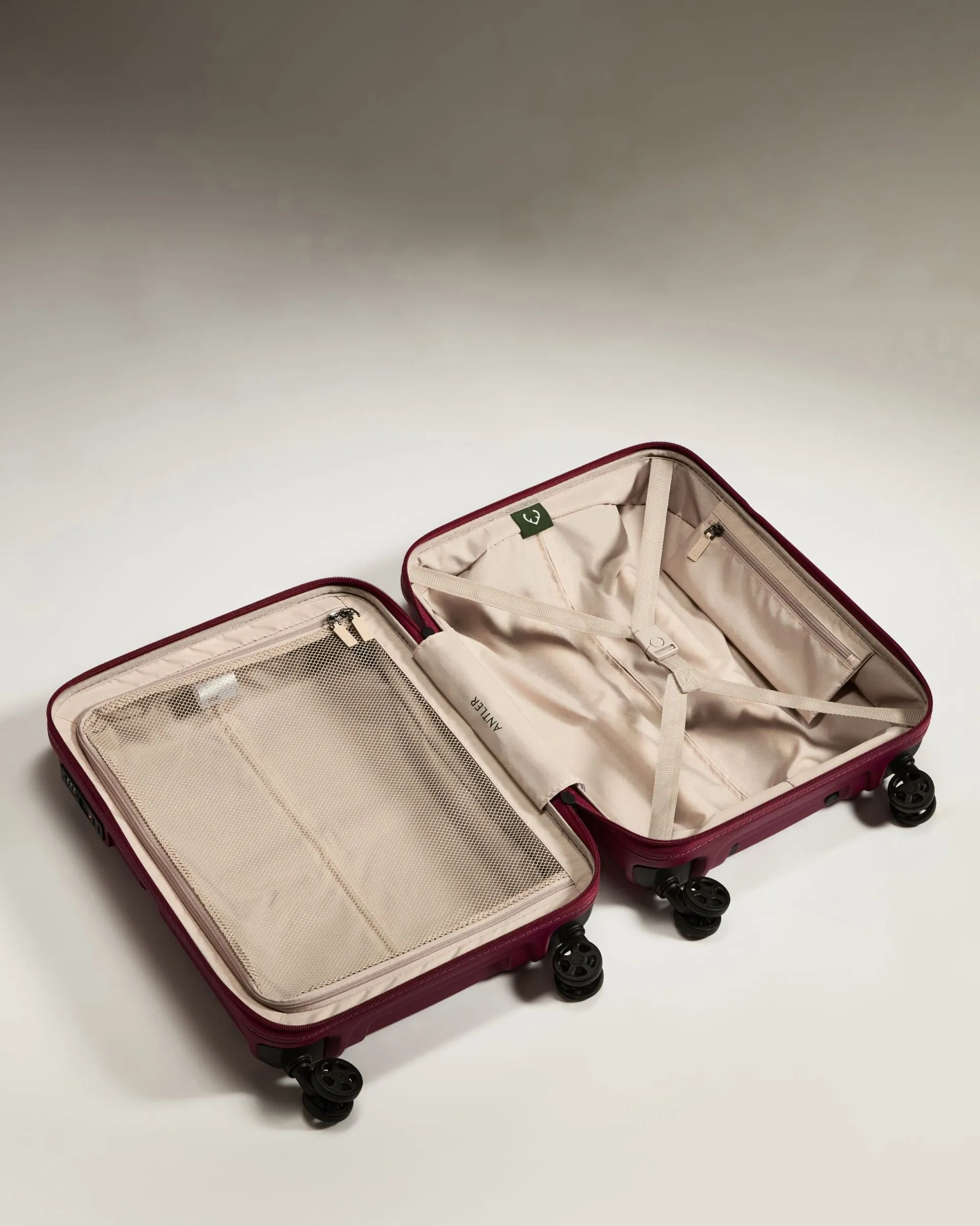 Suitcase Set in Heather Purple - Single Stripe