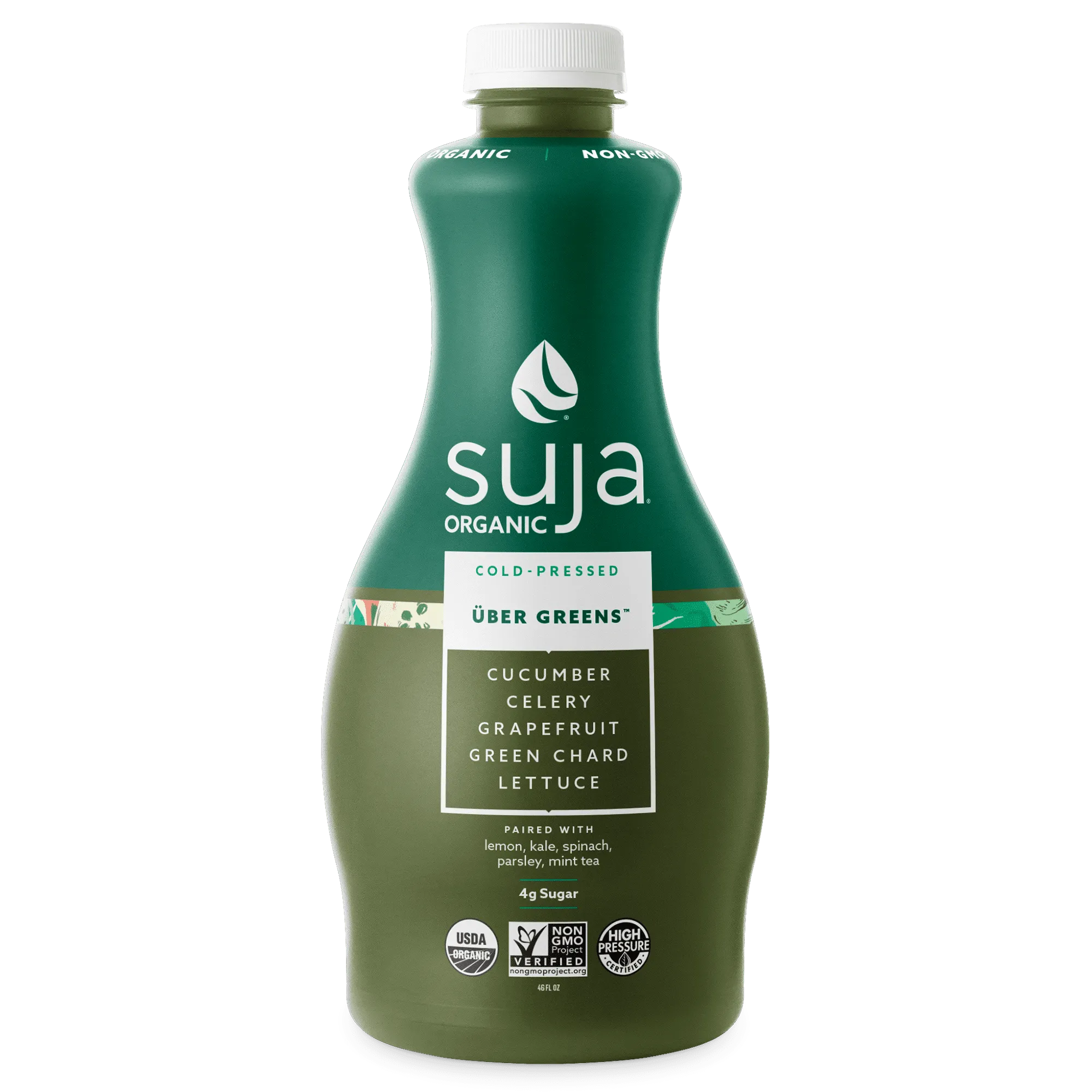 Suja Organic Cold-Pressed Uber Greens, 46 oz.