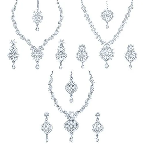 Sukkhi Graceful 3 Pieces Necklace Set Combo for Women