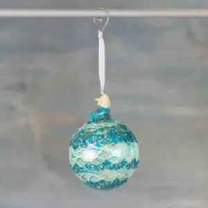 Sullivans IRIDESCENT MERMAID BLUE BALL ORNAMENT