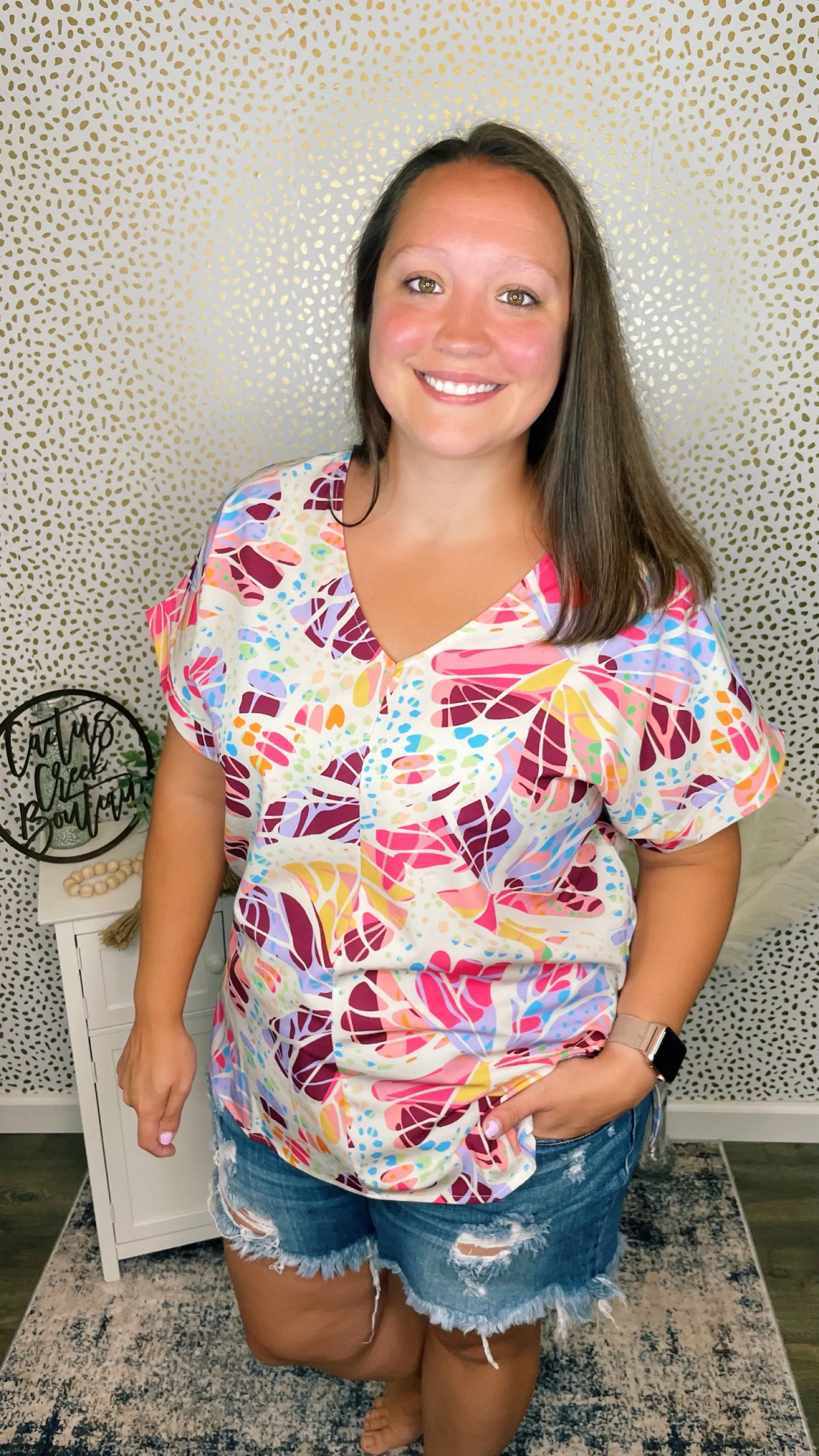 Summer Fun Printed Blouse