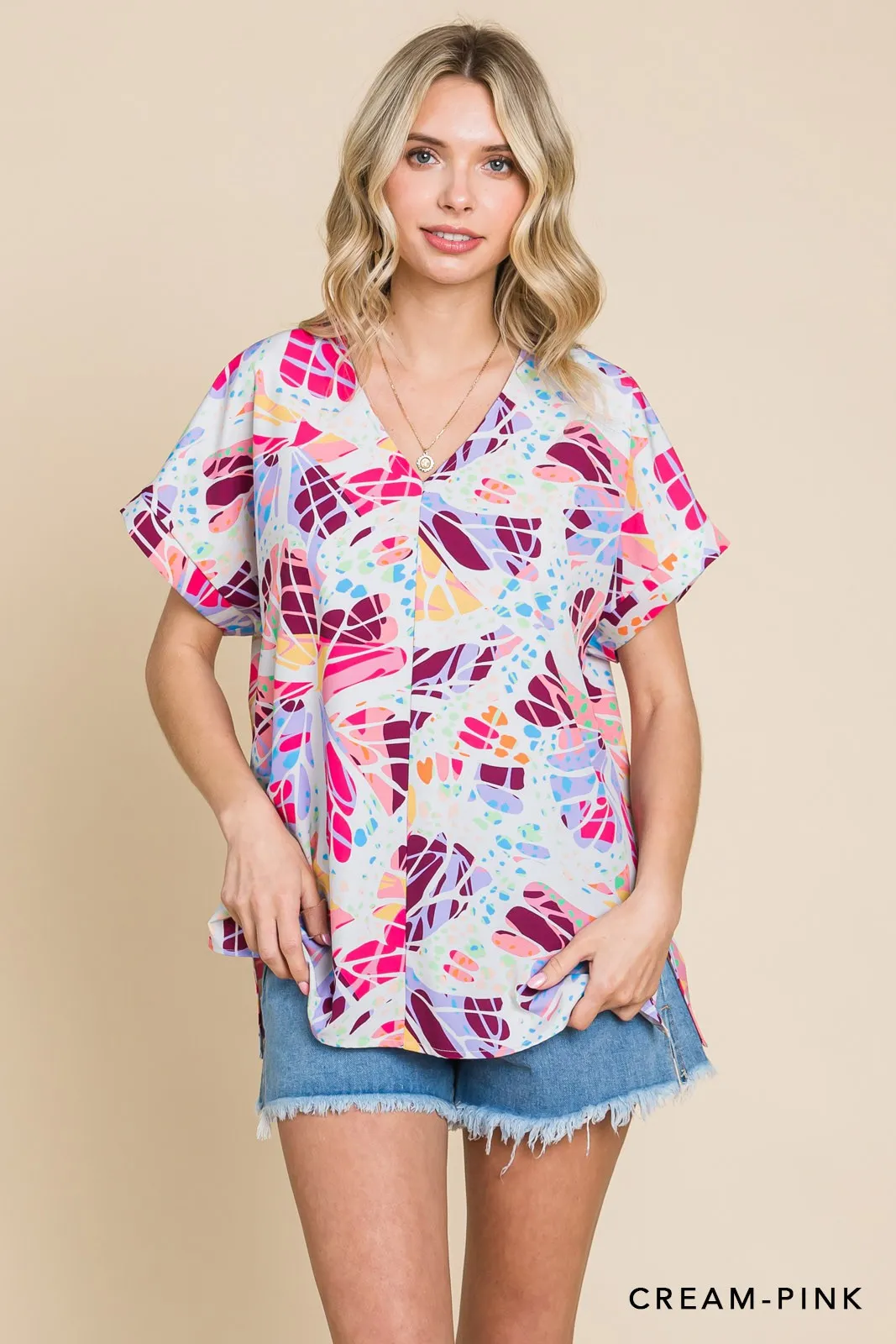 Summer Fun Printed Blouse