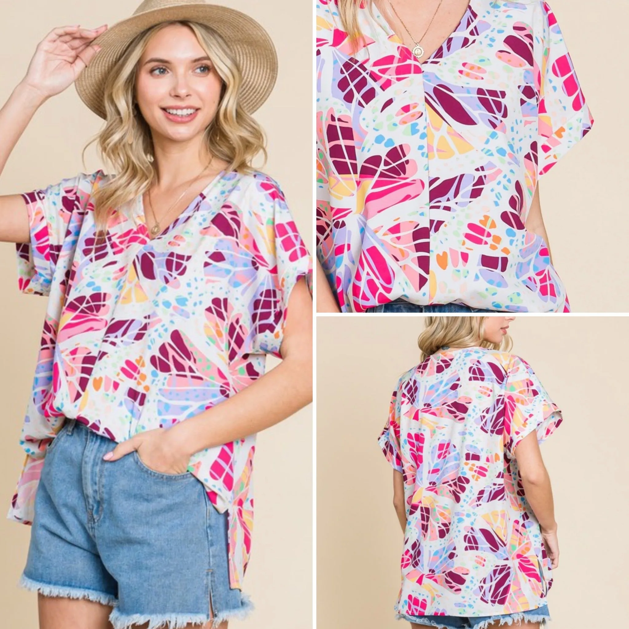 Summer Fun Printed Blouse