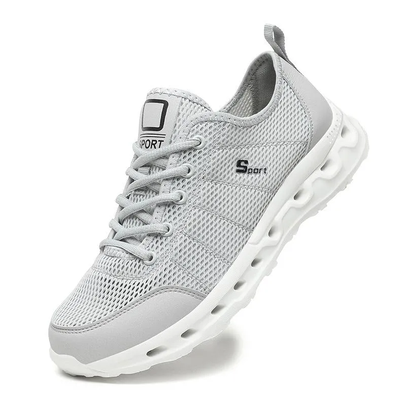 Summer mesh breathable lightweight openwork athleisure shoes