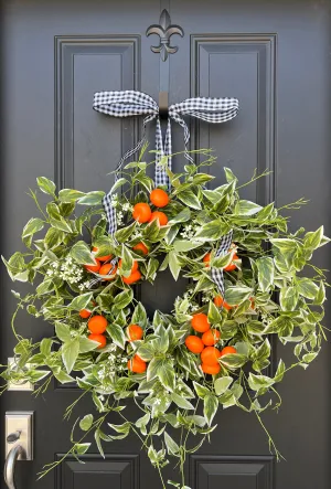 Summer Oranges Citrus Wreath