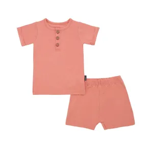 Summer PJ Set - Coral