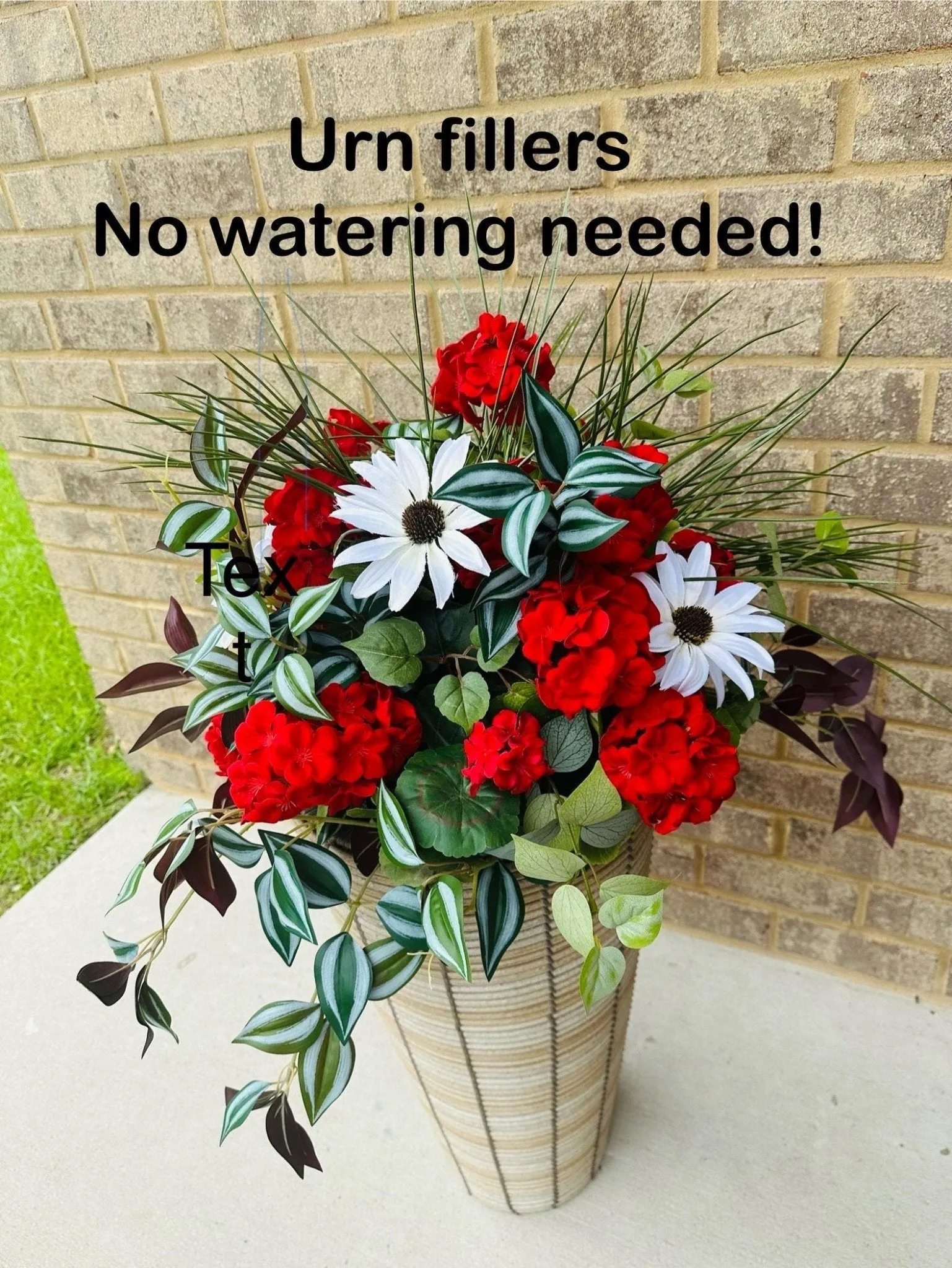 Summer-Ready  Red Geranium Hanging Basket