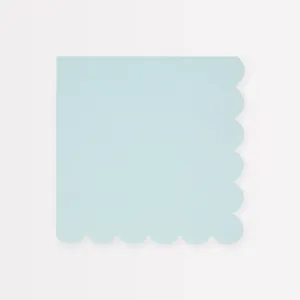 Summer Sky Blue Large Napkins (x 16)