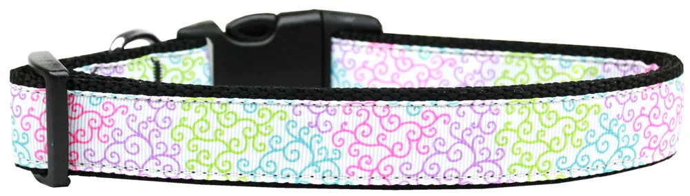 Summer Swirls Nylon Cat Collar