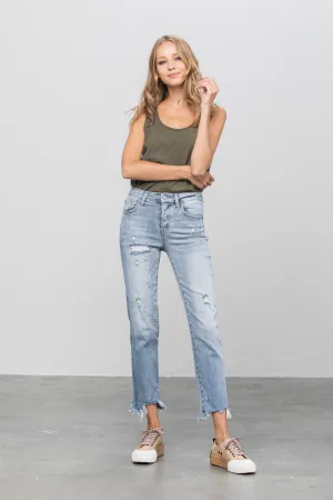 Summer Trail Mid Rise Straight Jeans