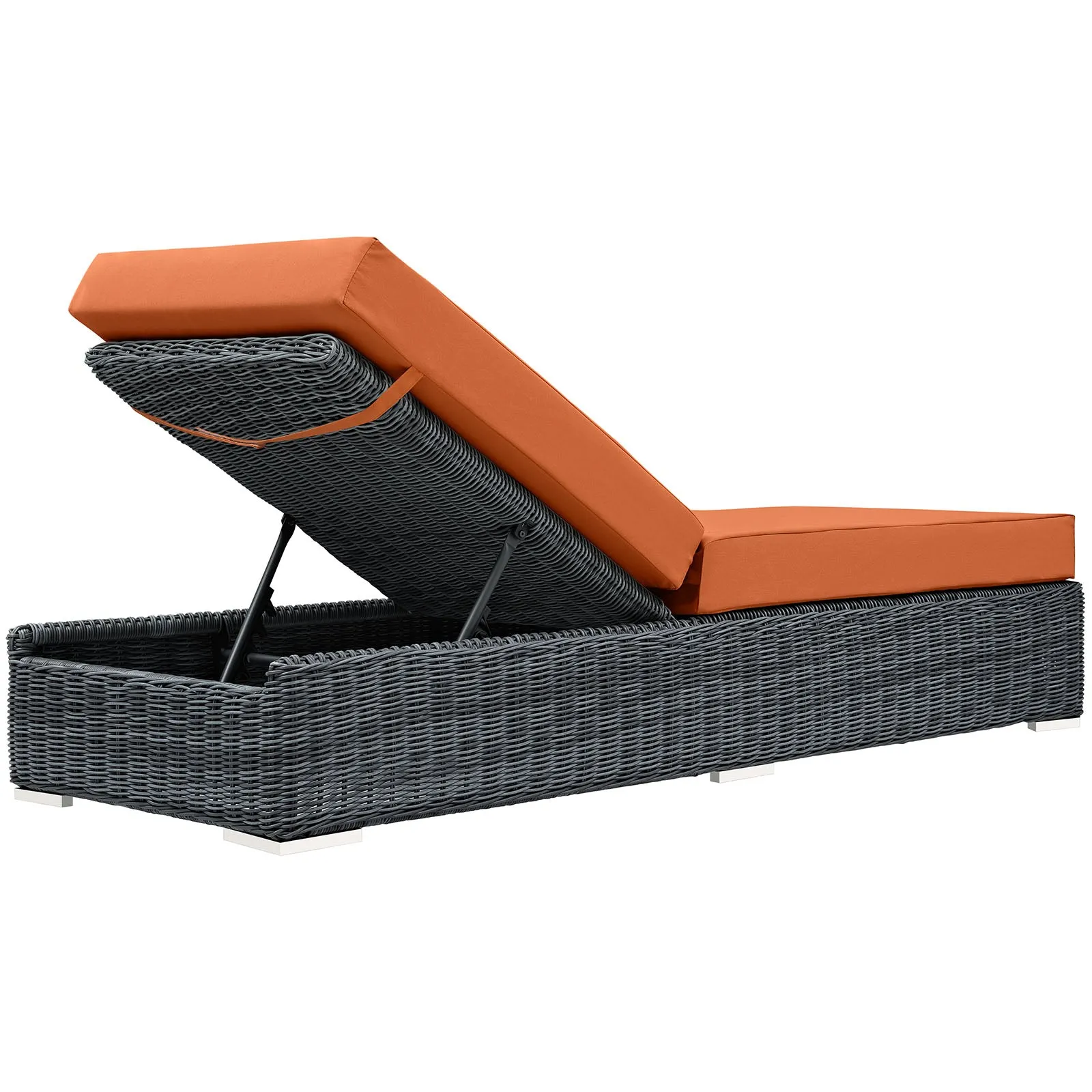 Summon Outdoor Patio Sunbrella Chaise Lounge