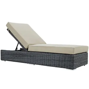 Summon Outdoor Patio Sunbrella Chaise Lounge