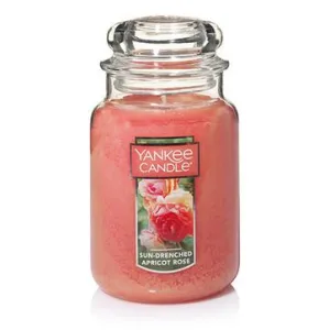 Sun Drenched Apricot Rose Original Large Jar Candle