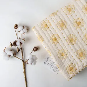 Sun Flower Soft Mulmul Cotton Newborn Baby Blankets