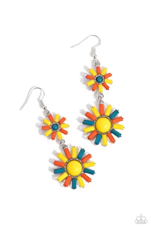 SUN Wild - Yellow Earrings - Paparazzi Accessories