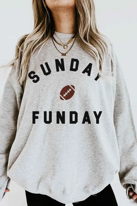 SUNDAY FUN DAY FOOTBALL OVERSIZED SWEATSHIRT