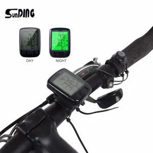 SunDing SD 563B Waterproof Cycling Bike Bicycle Computer LCD Backlight Bicycle Odometer Speedometer Bike Stopwatch 3 Colors